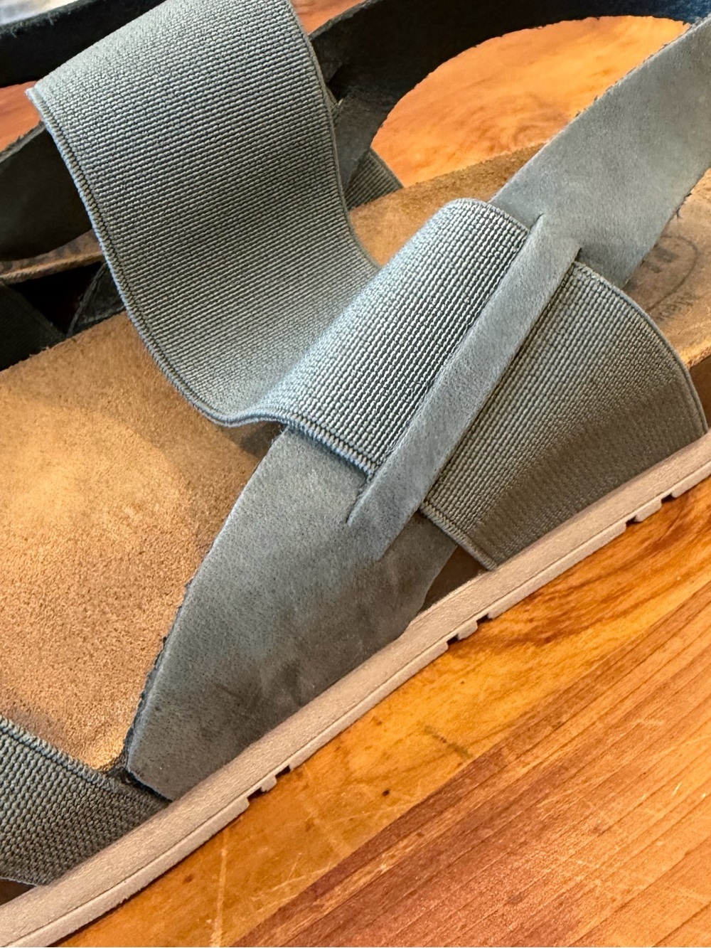 Plakton Gray Brown Comfort Sandals EU 40 US 9 9.5 Outdoor - Picture 4 of 8